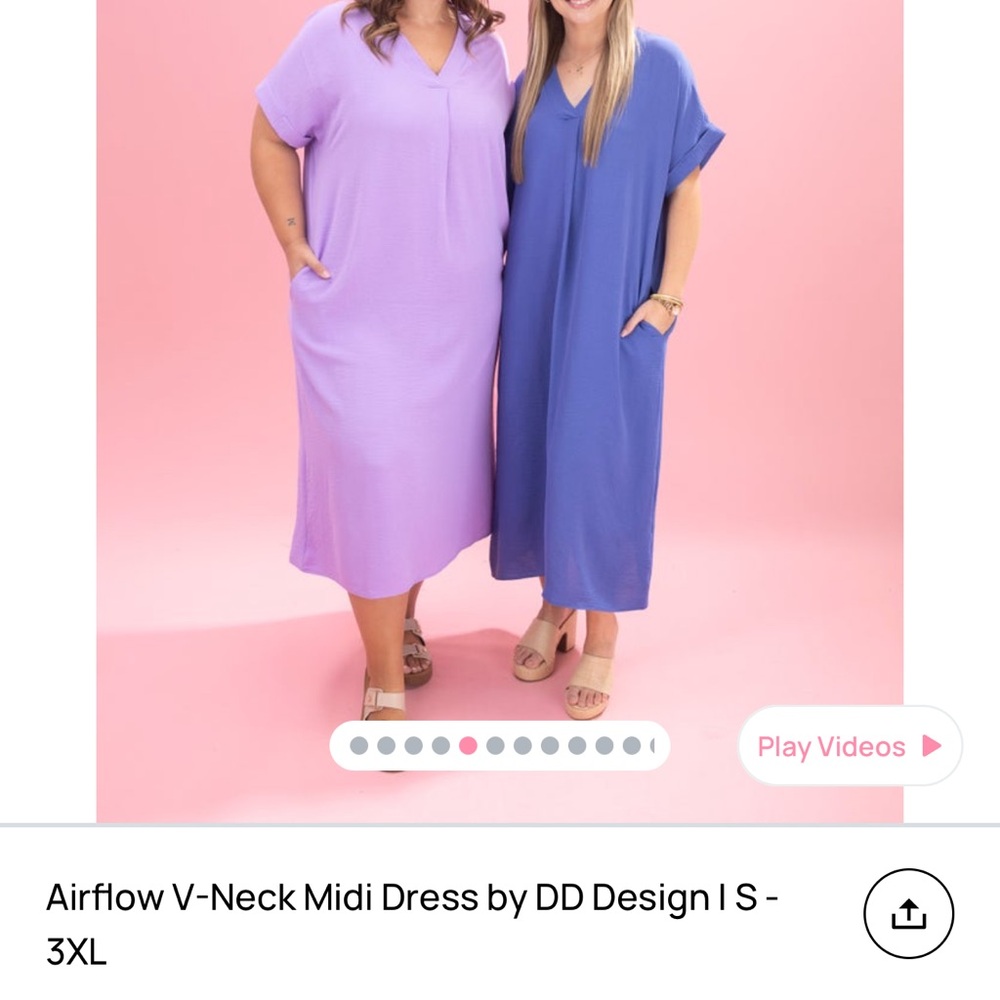 Lilac Midi Dress